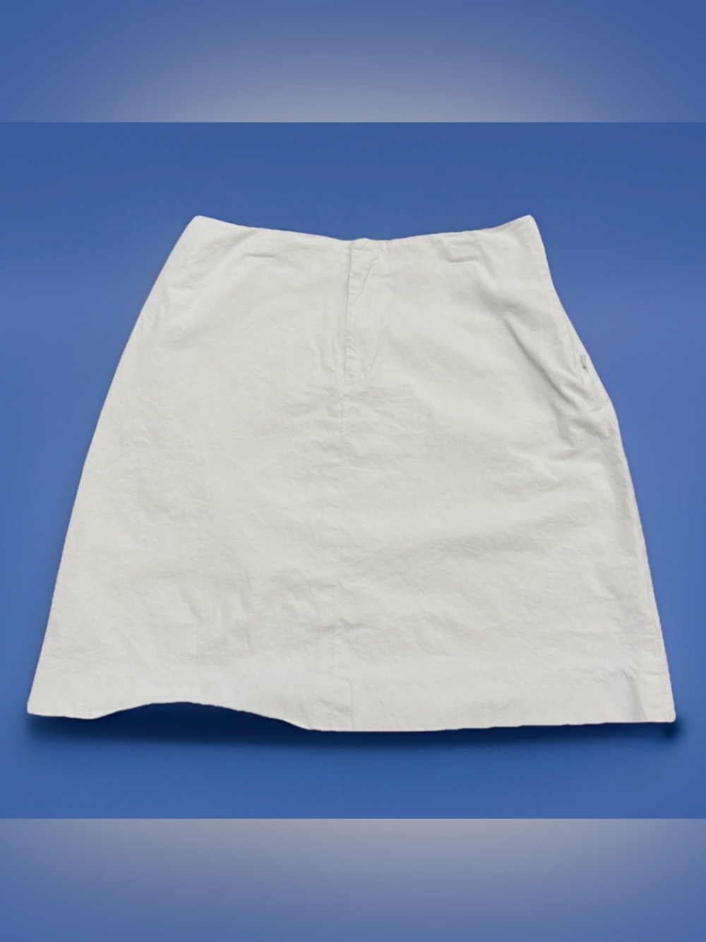 Banana Republic Stretch Khaki Chino Mini Skirt Women’s Size 2 Zip Pockets